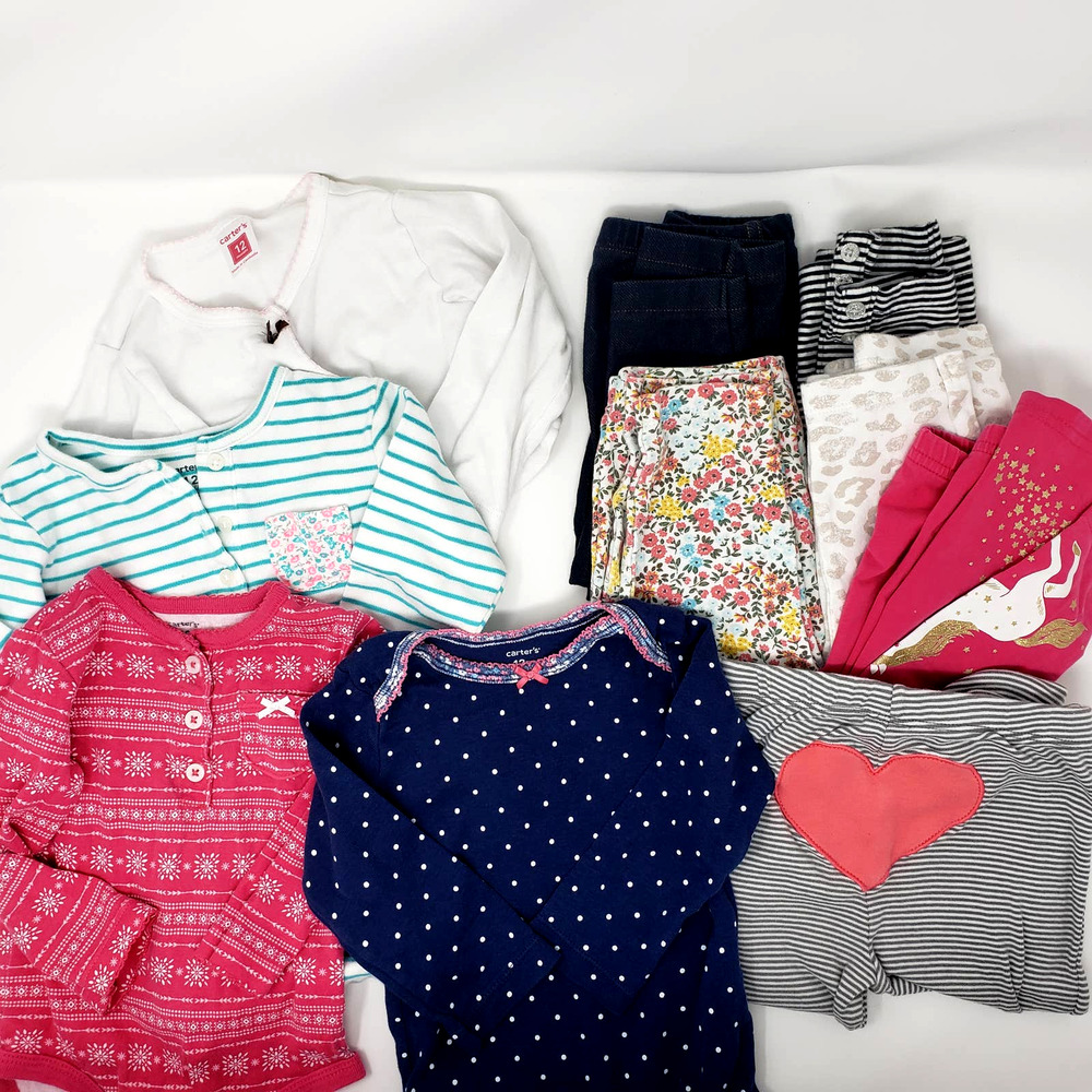 Carter's 12 Month Baby Girl 10 Piece Mix and Match